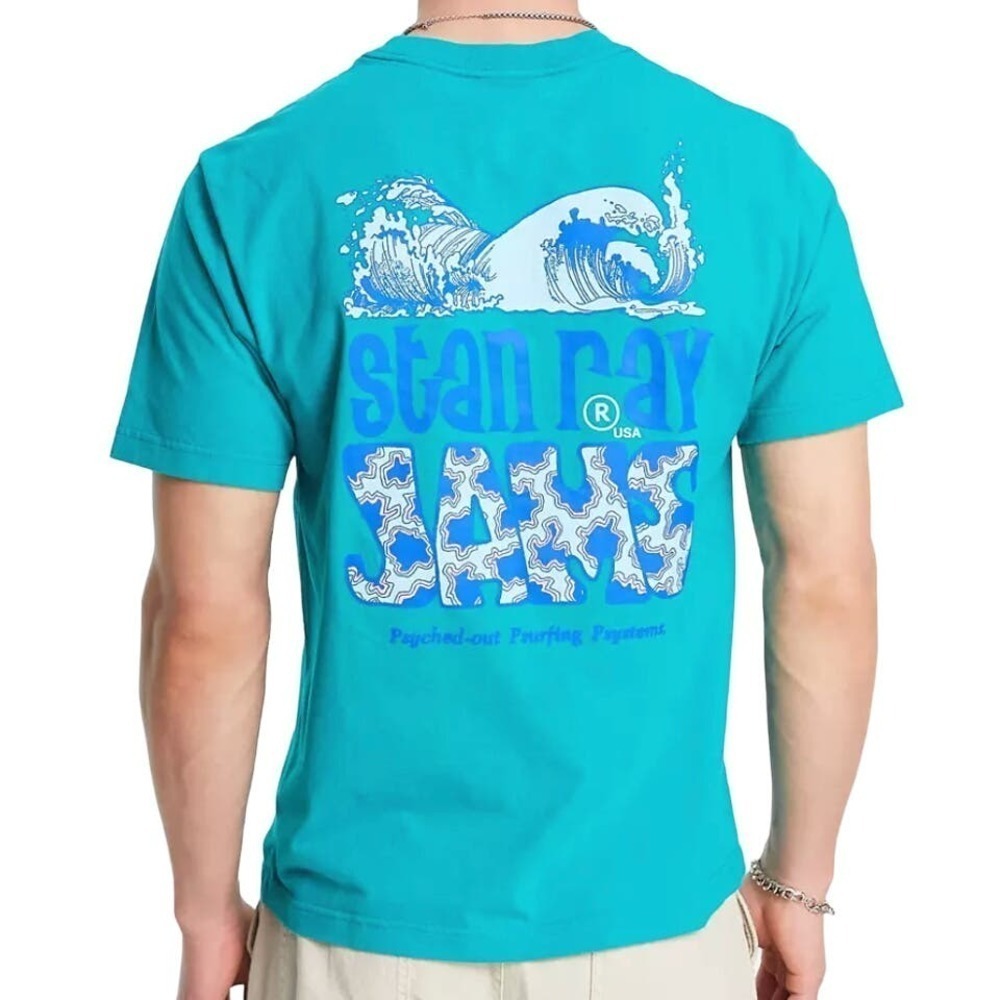 Stan Ray Jams Tee in Green, Size L​​​​​​